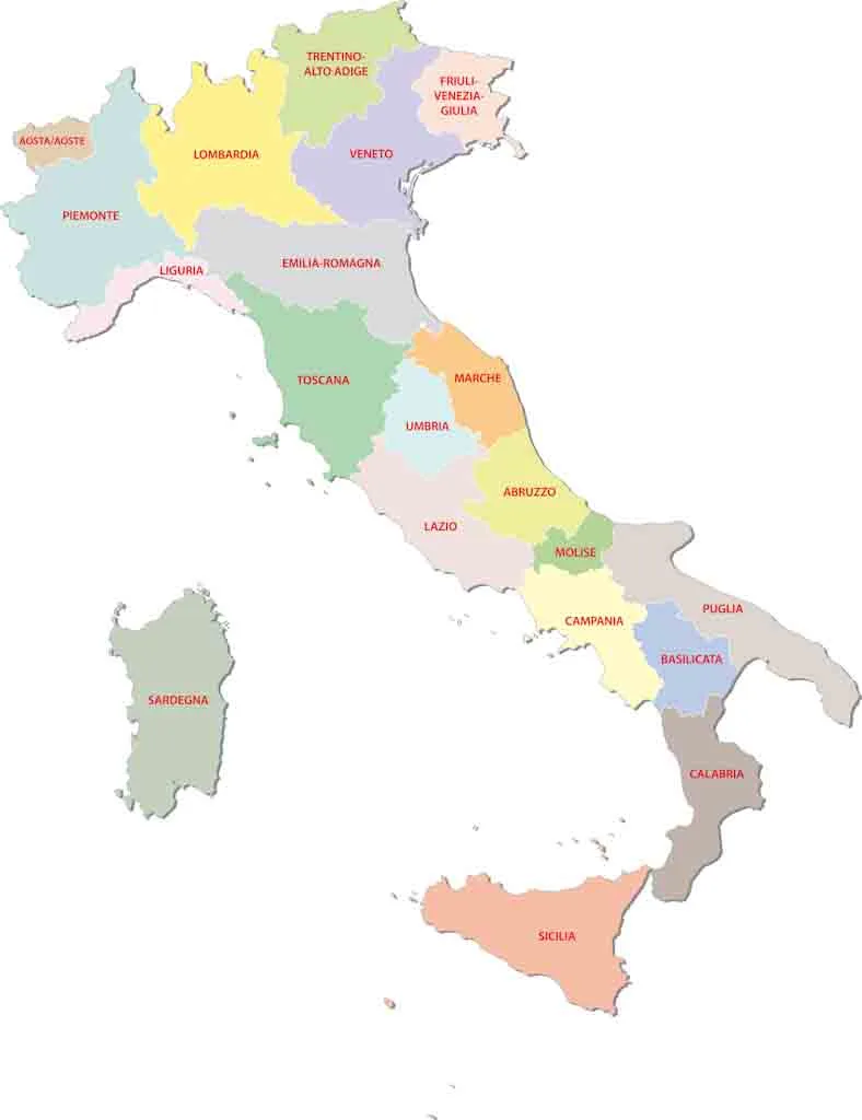 イタリア地図